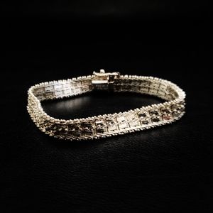 Vintage Premex wide textured bracelet